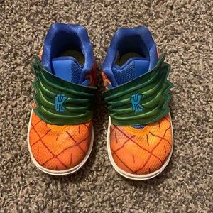 Toddler size 8c spongebob Kyrie Nike tennis shoes